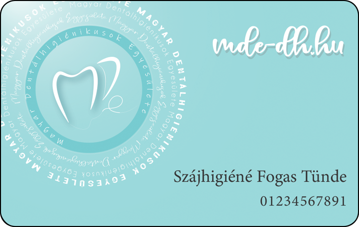 Magyar Dentálhigiénikusok Egyesülete előlap